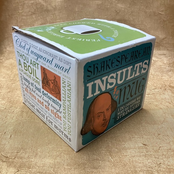 Shakespeare Insults Mug By The Unemployed Philosophers Guild Open Box - Picture 5 of 7